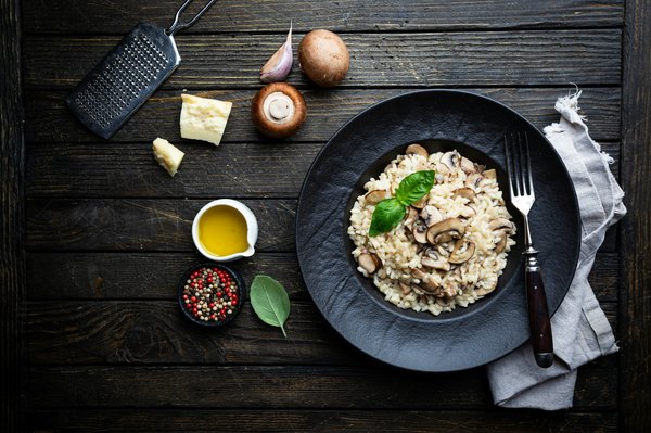 Can You Create a Gourmet Mushroom Risotto with Truffle Oil?